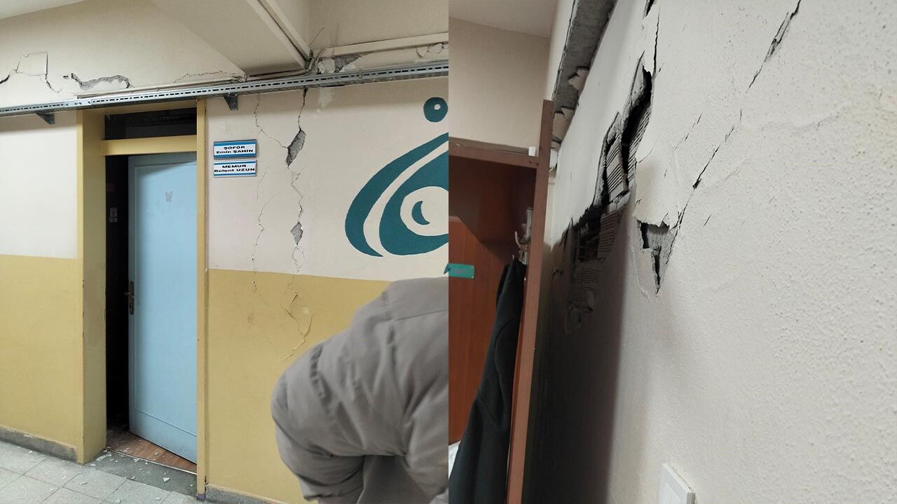 Tokat'ta 5,5 Büyüklüğündeki Deprem Okul Duvarlarını Çatlattı (2)