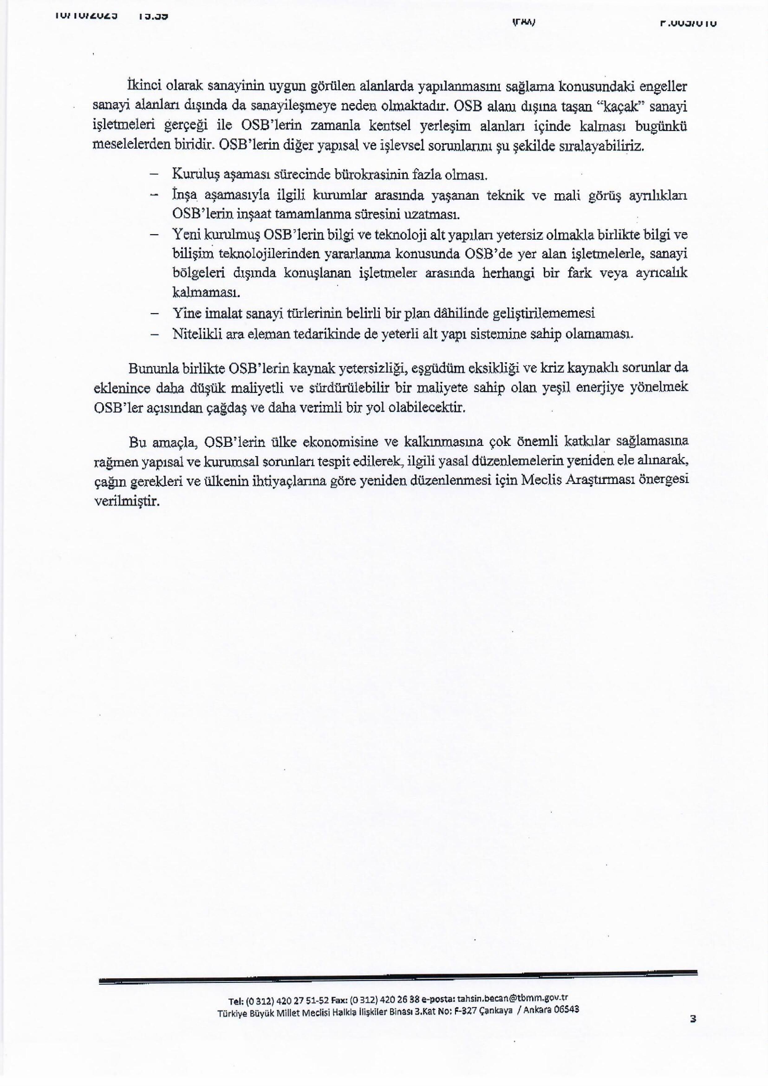 Yalova Chp Vekil Tbmm Organize Sanayi Bolgesi Kacak Burokratik Problemler 3