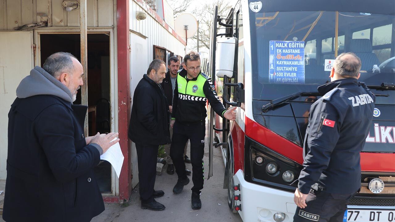 Yalova Ciftlikkoy Belediye Zabita Minibus Denetim (3)