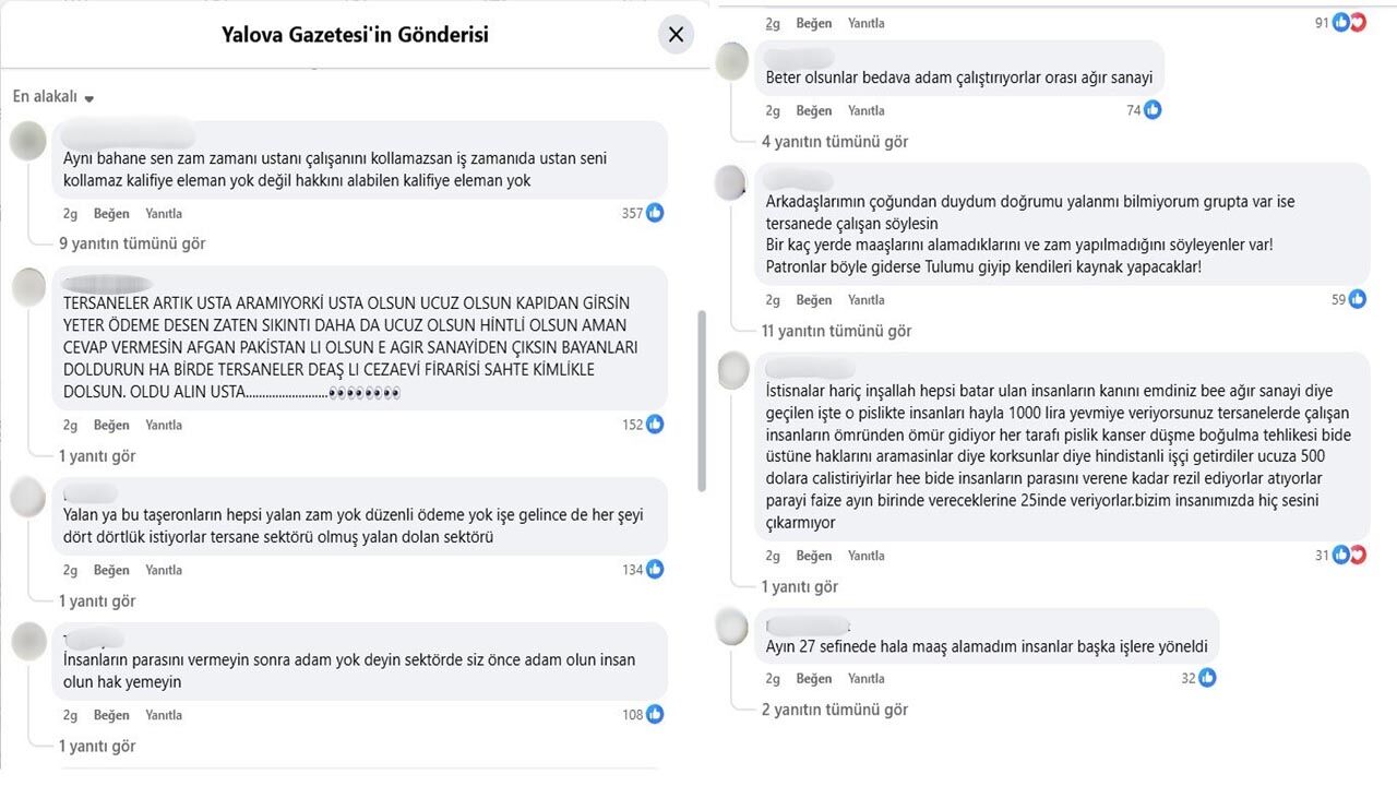 Yalova’da, Tersanelerde “Usta” Tartışması Büyüyor Sosyal Medyadan Sert Tepki (2)