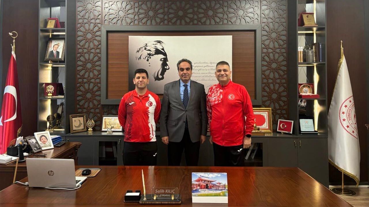 Garip Olcaş, Vali Usta Ve Spor İl Müdürü Kılıç’ın Konuğu Oldu (1)