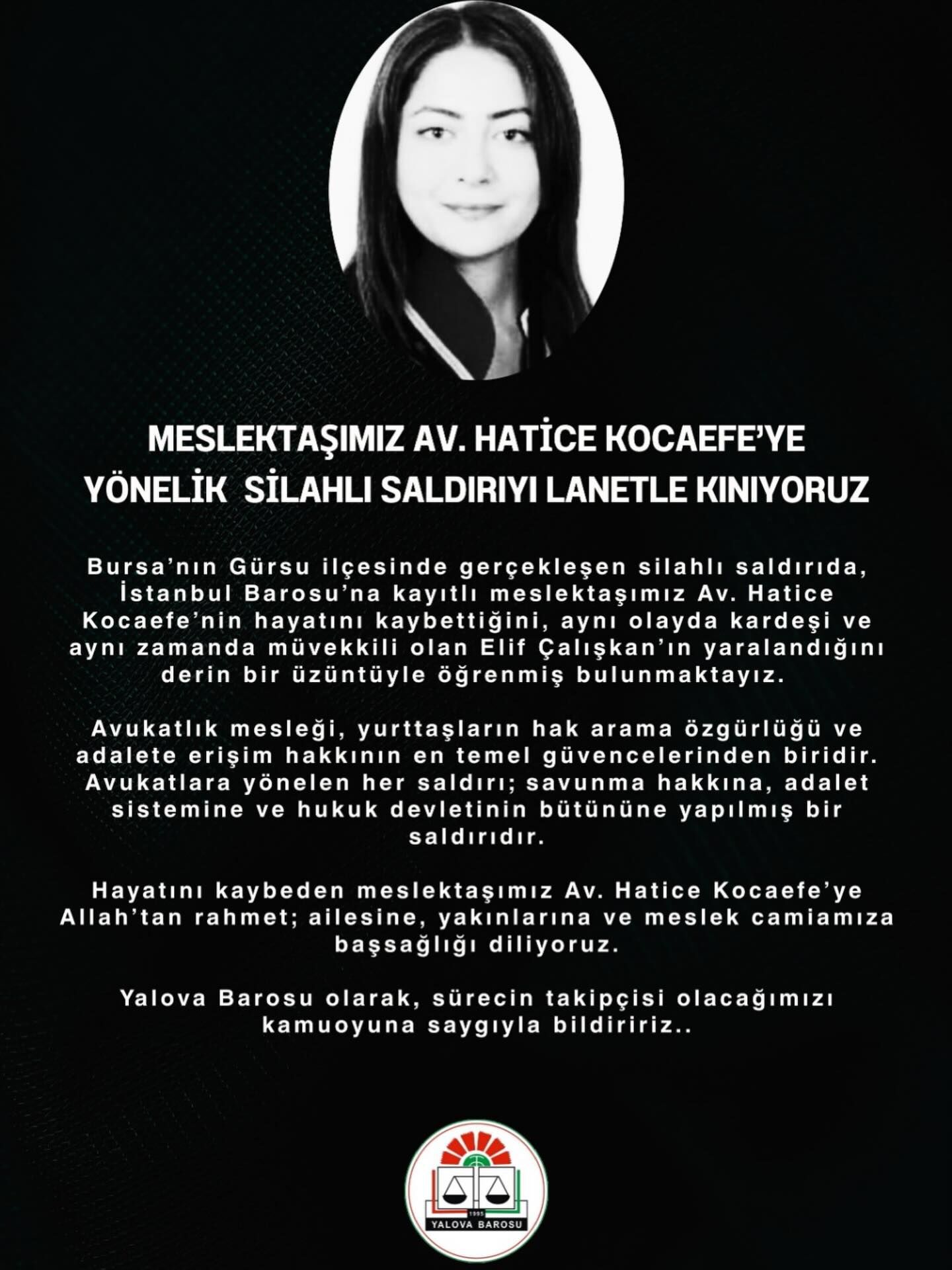 Yalova Barosu Hatice Kocaefe Avukat Saldiri Kinama (2)