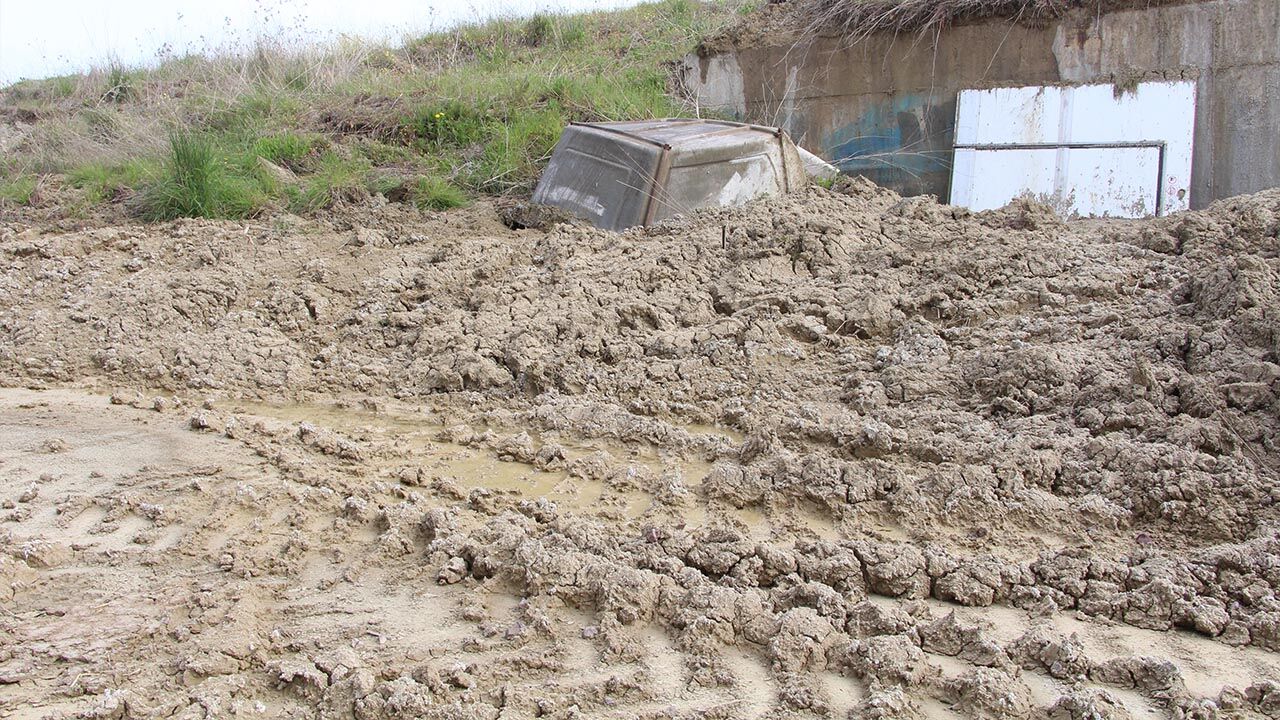 Yalova Kirazli Sanayi Sitesi Toprak Kayma Istinat Duvari Cokuntu Esnaf Sikayet (3)
