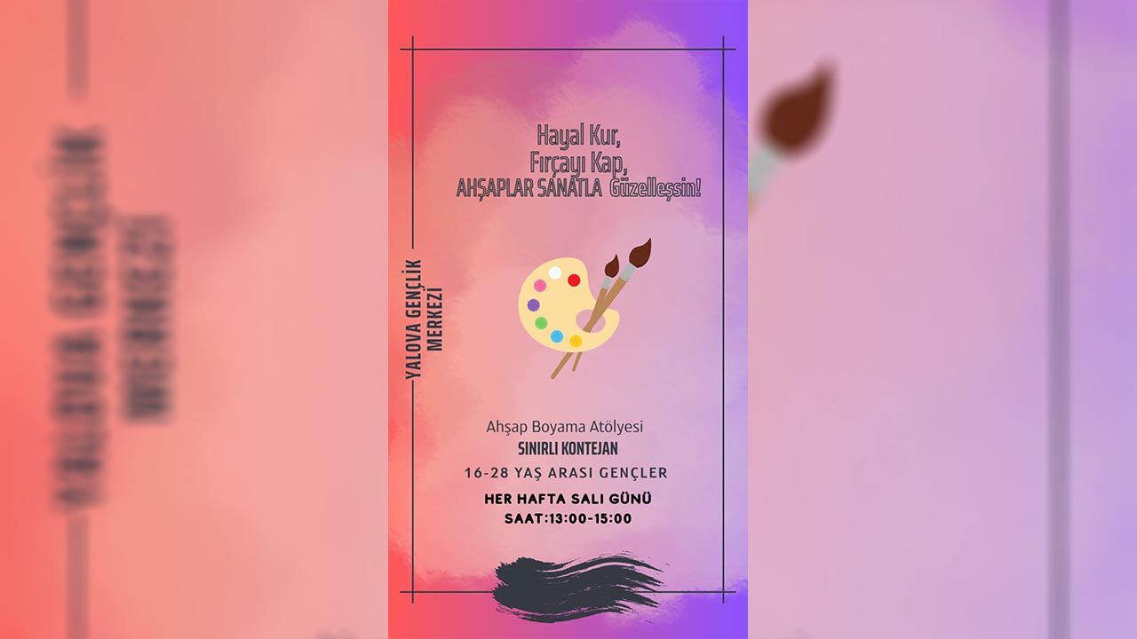 Yalova’da Gençlerin Salı Mesaisi Fırçalar Ve Şişler Konuşacak (2)