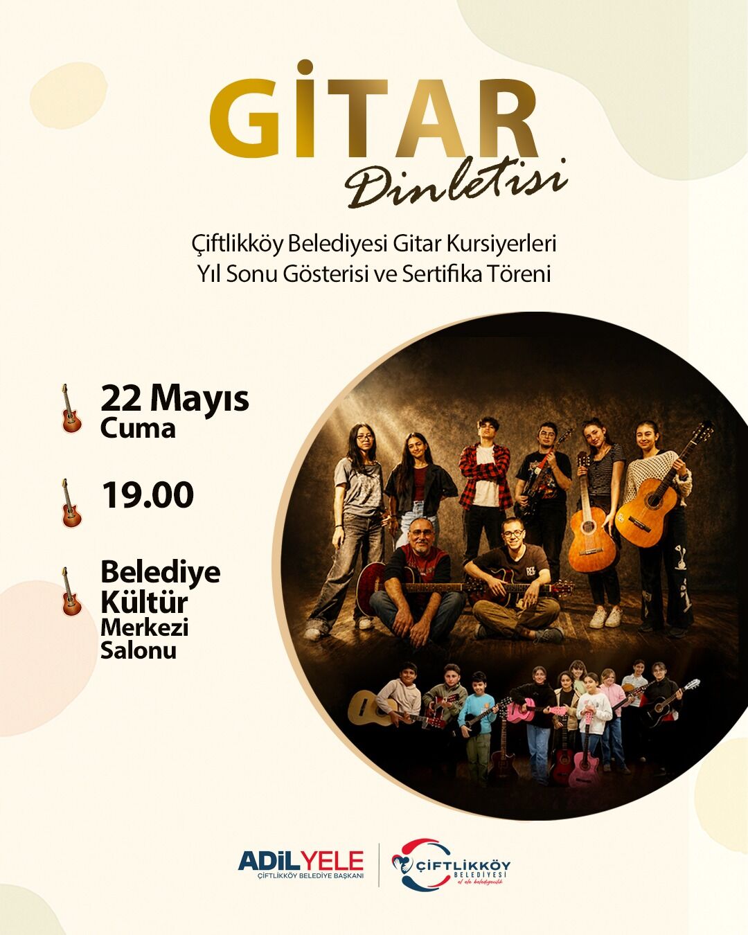Çiftlikköy’de Gitar Kursiyerleri Hünerlerini Sergileyecek (4)