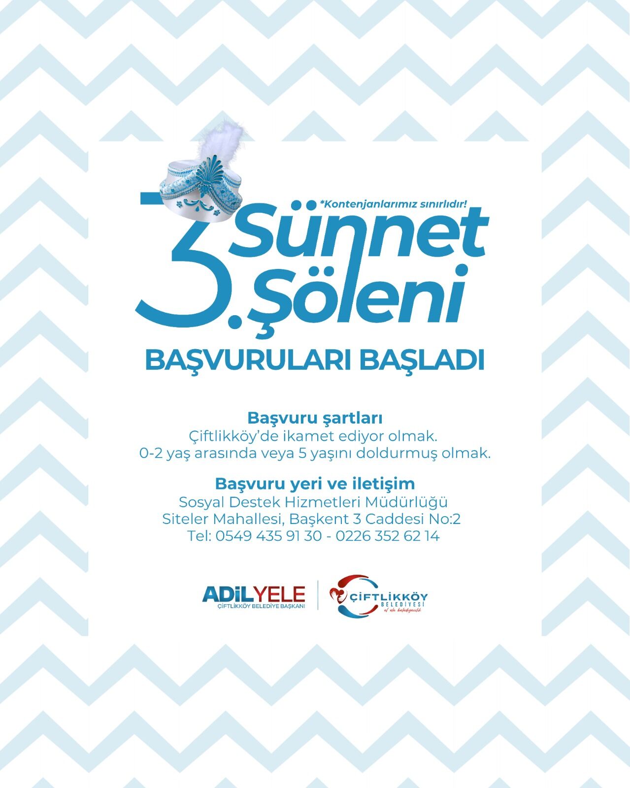 Yalova Ciftlikkoy Belediye Duyuru Geleneksel Sunnet Solen (1)