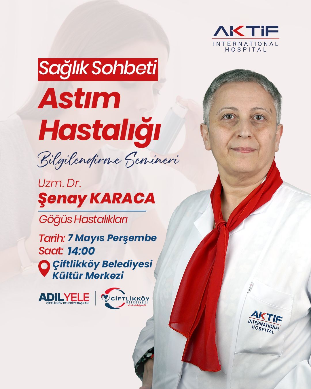 Yalova Ciftlikkoy Belediyesi Astim Hastalik Uzman Doktor Bilgilendirme Toplanti