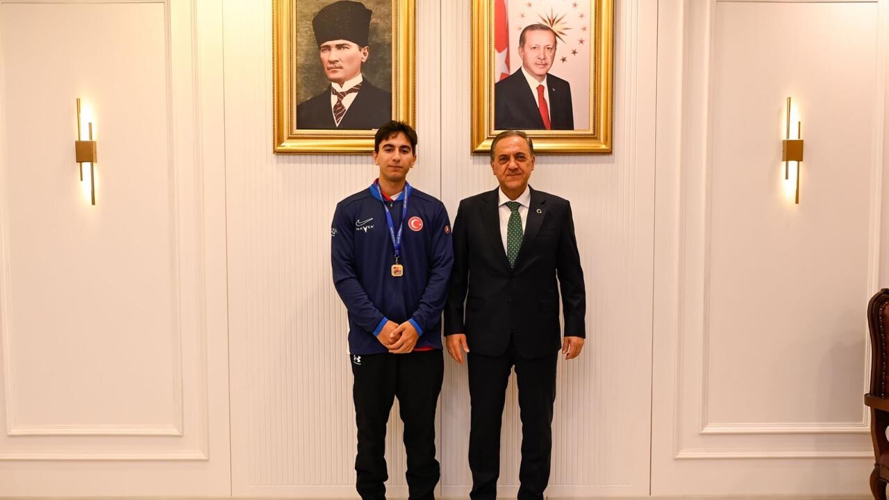 Vali Usta, Yalova’nın Gururu Bekir Burak Arslan’ı Ağırladı (2)