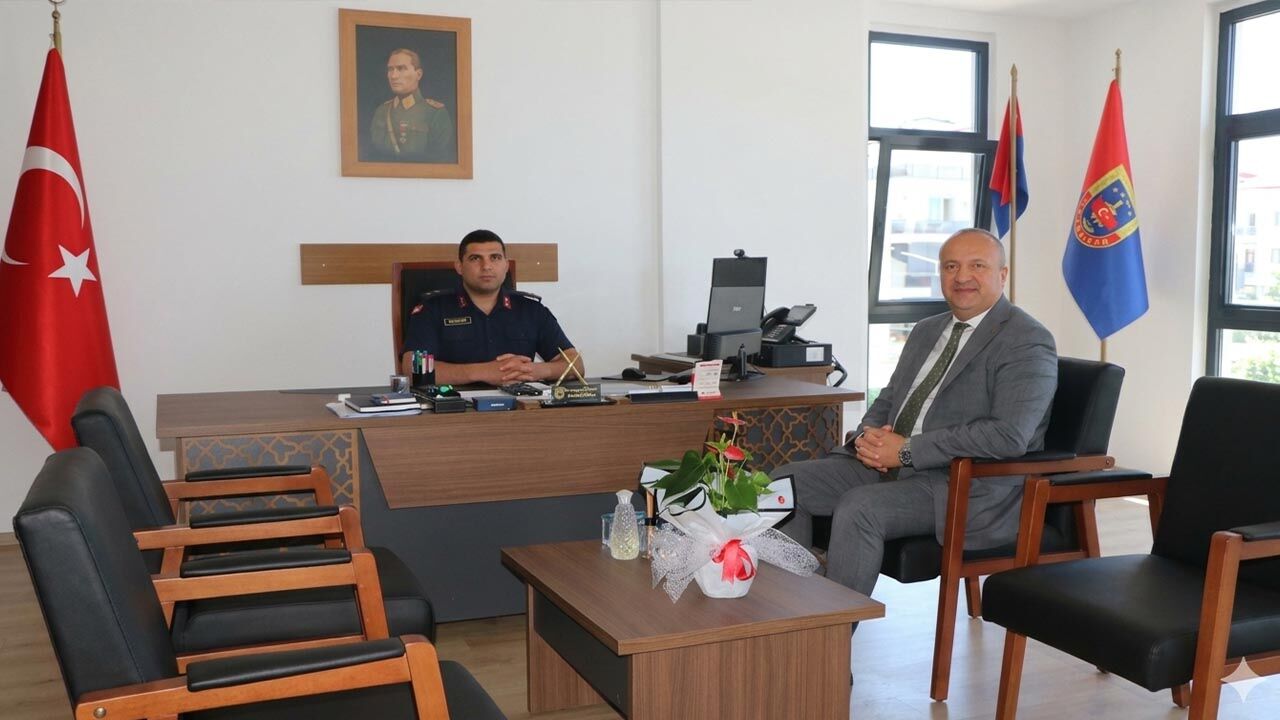 Yalova Cinarcik Belediye Baskan Jandarma Ilce Komutan Ziyaret Yaz Sezonu Hazirlik(1)
