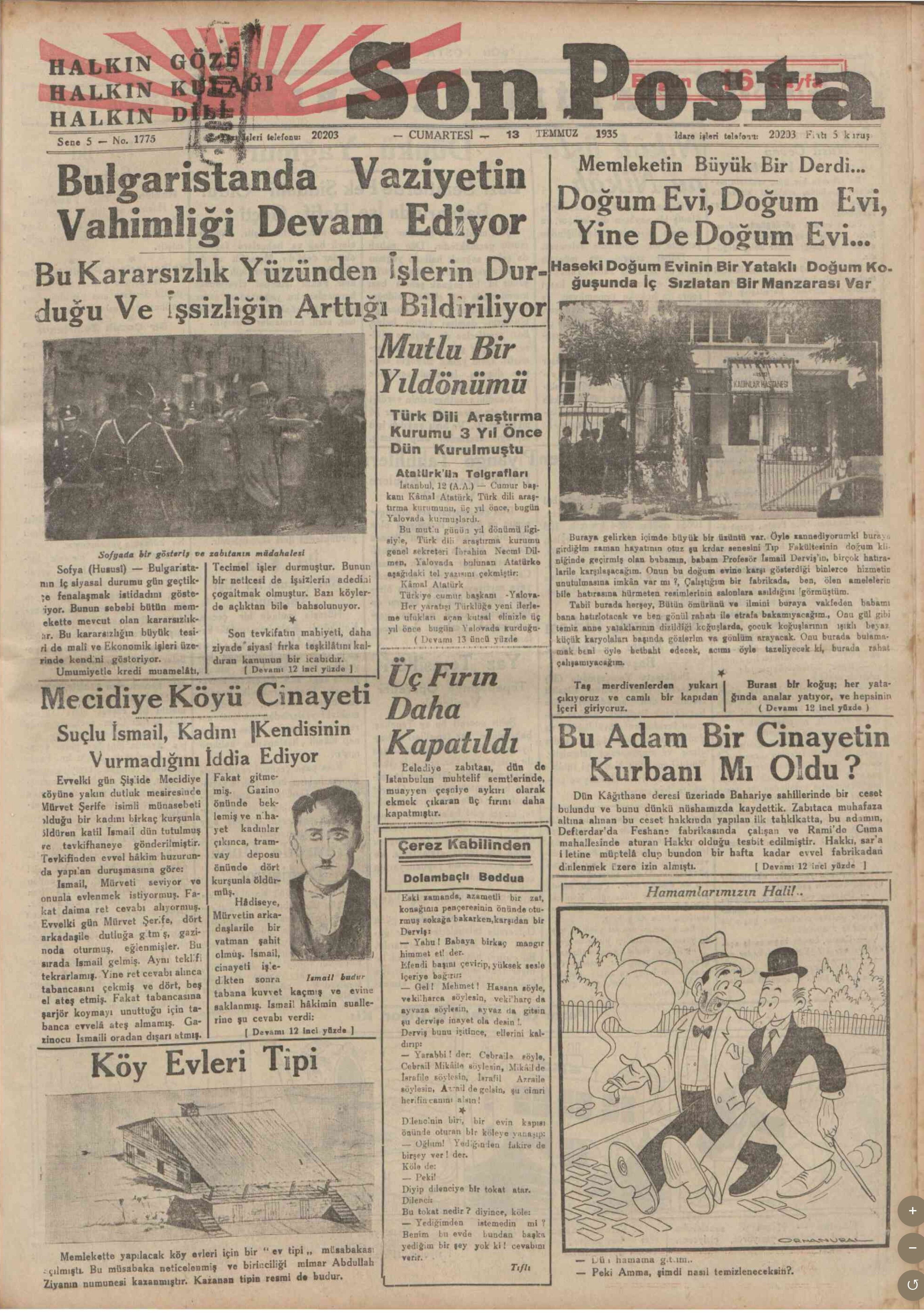 Yalova Turk Dil Bayrami Duzenleme Kurulu Ataturk Tarihi Belge (1)