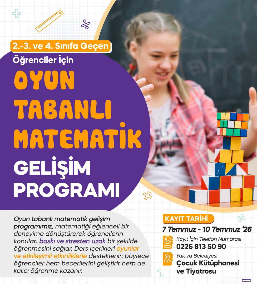 Yalova Belediye Oyun Tabanli Matematik Gelisim Program