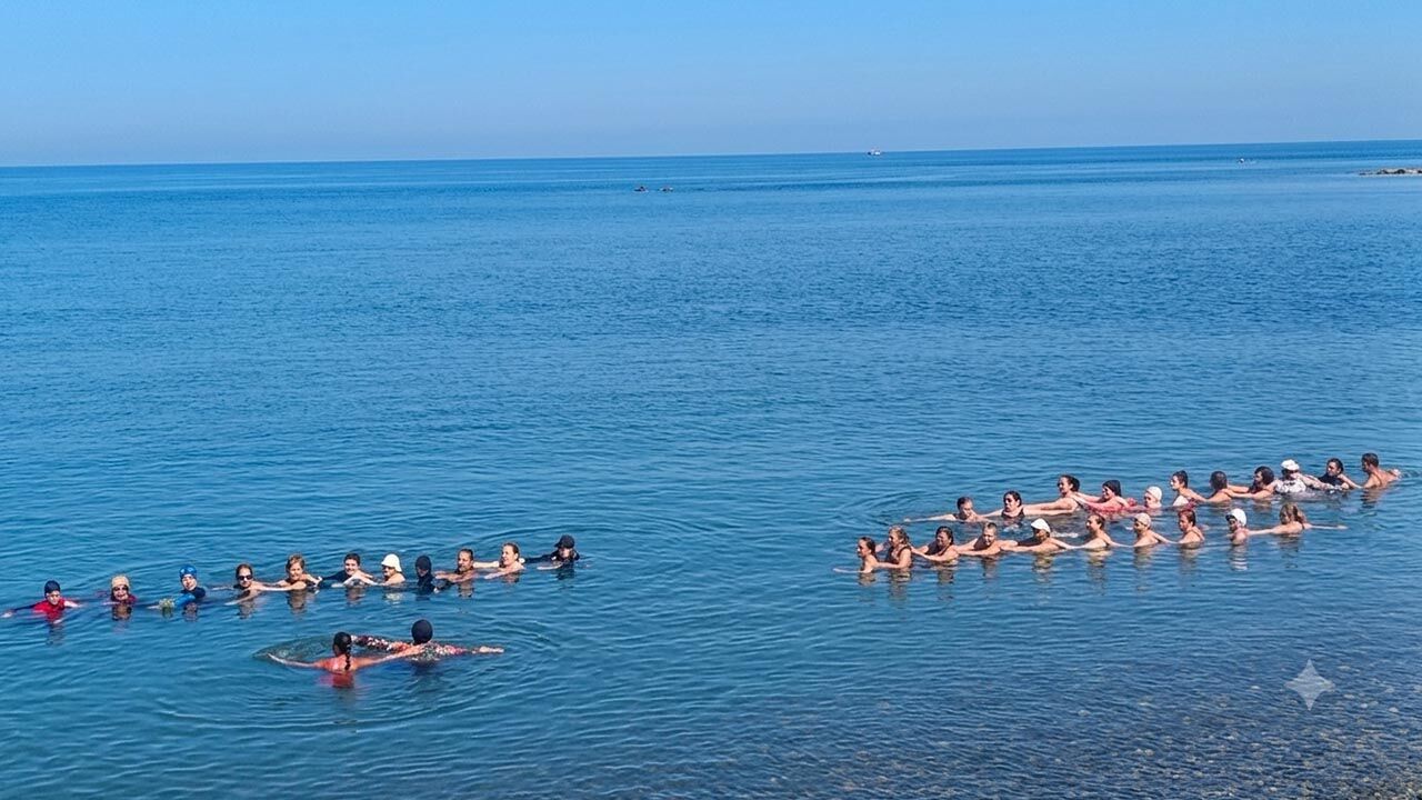 Yalova Cinarcik Belediye Kadinlar Deniz Su Aerobik (4)