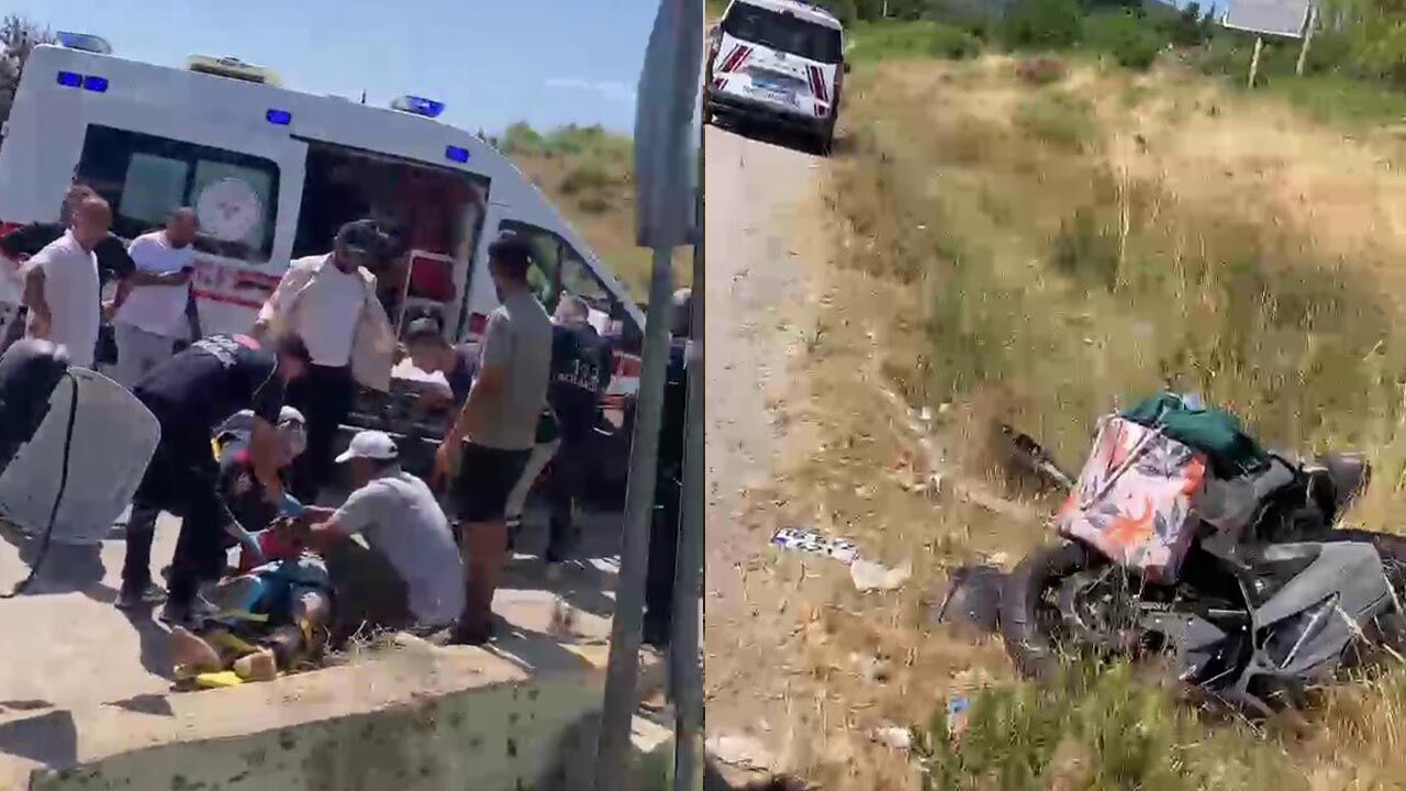 Yalova Cinarcik Motosiklet Kaza Olum Kamera (2)