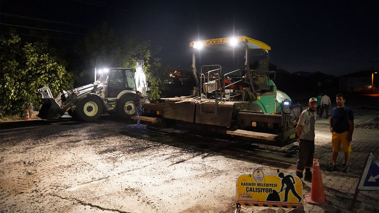 Yalova Kadikoy Belediye Baskan Kadi Cadde Asfaltlama Calisma Inceleme (1)