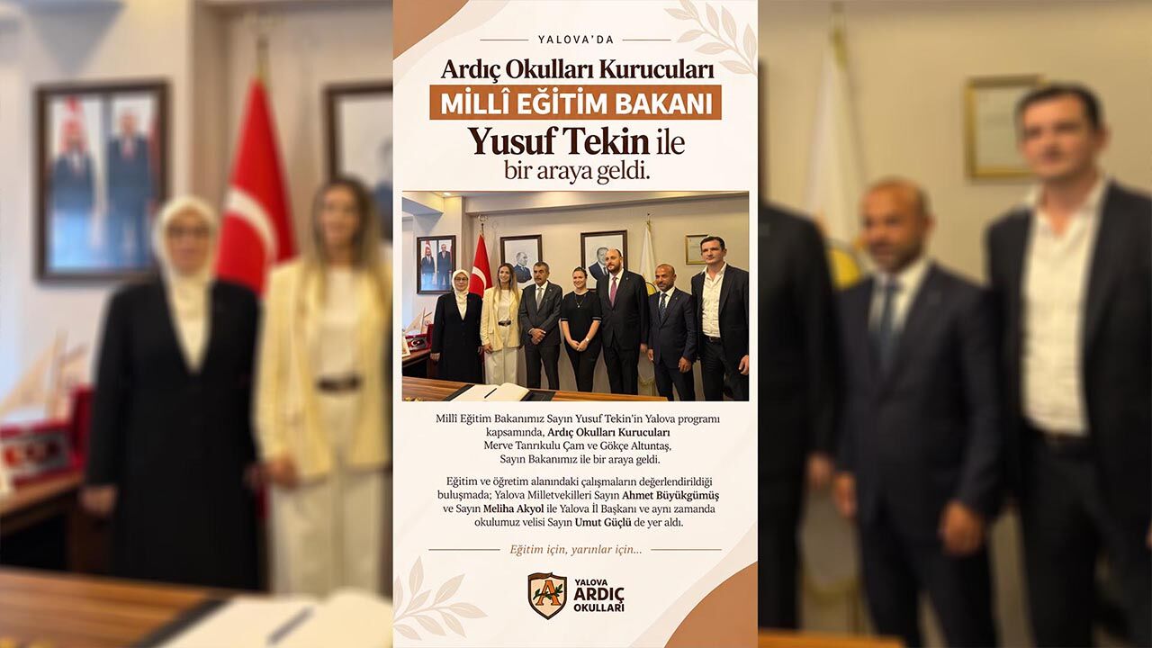 Bakan Tekin, Ardıç Okulları'nı Kabul Etti