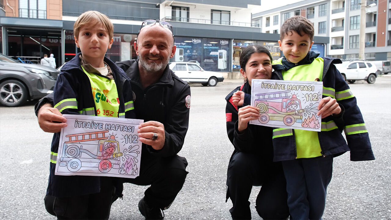 Minik Öğrenciler Çiftlikköy İtfaiyesi’nde (3)