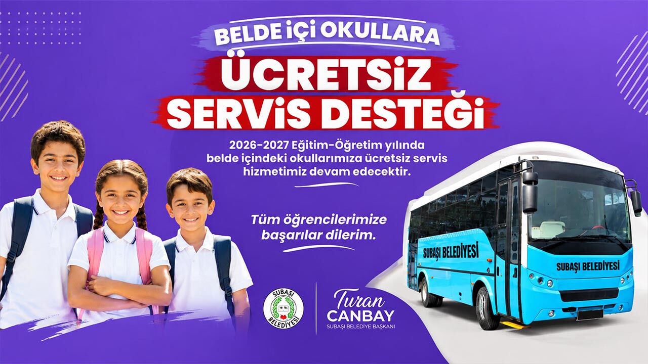 Yalova Subaşı Belediyesinden Öğrencilere Ücretsiz Servis Desteği