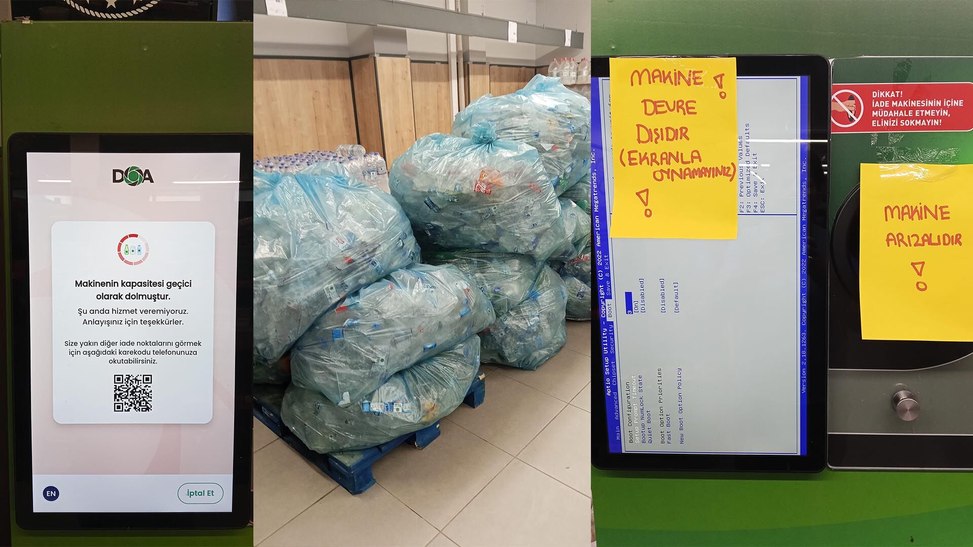 Yalova’da Doa Makineleri Ya Dolu Ya Arızalı-1