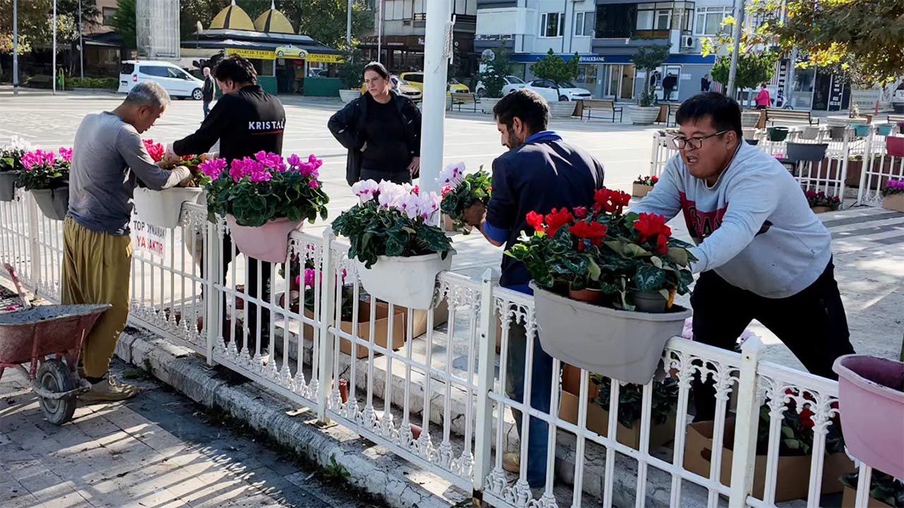 Çınarcık’ta Turgut Özal Parkı Çiçeklendi (2)