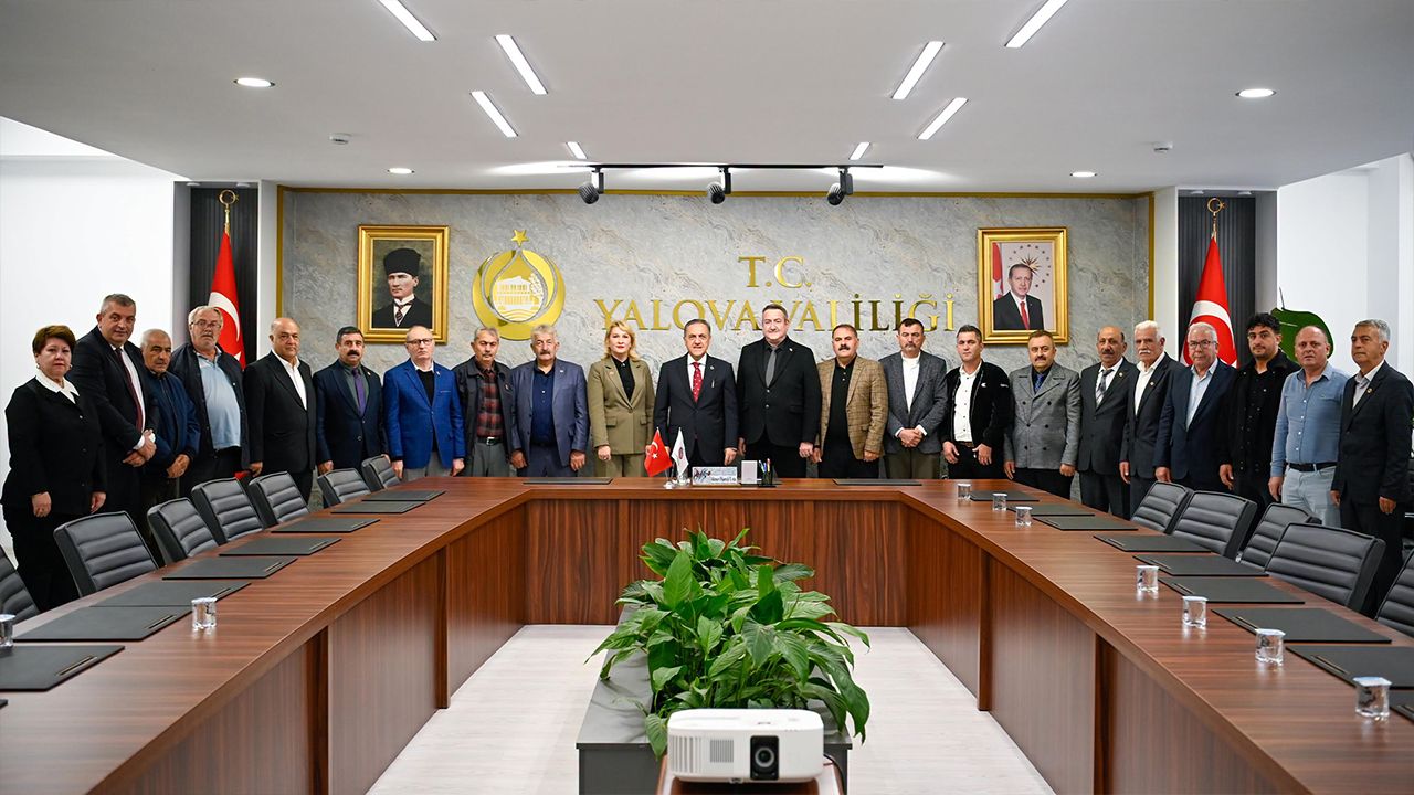 Muhtarlardan Vali Usta’ya Ziyaret
