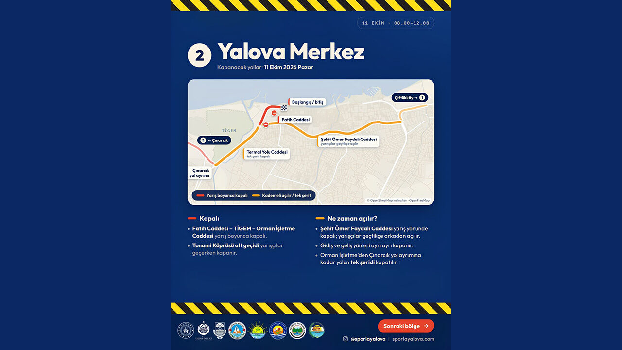 Granfondo Yalova İçin Bazı Yollar 11 Ekim’de Kapanacak (4)