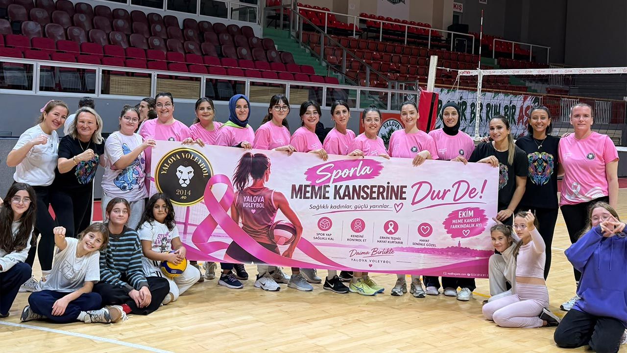 Yalova Voleybol Spor Kulübü Meme Kanseri Farkındalığına Anlamlı Katkı (2)